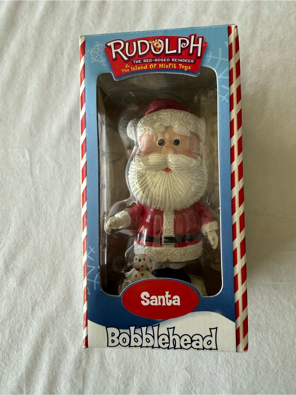 Vintage Santa Bobblehead Toy - Red Santa Figurine